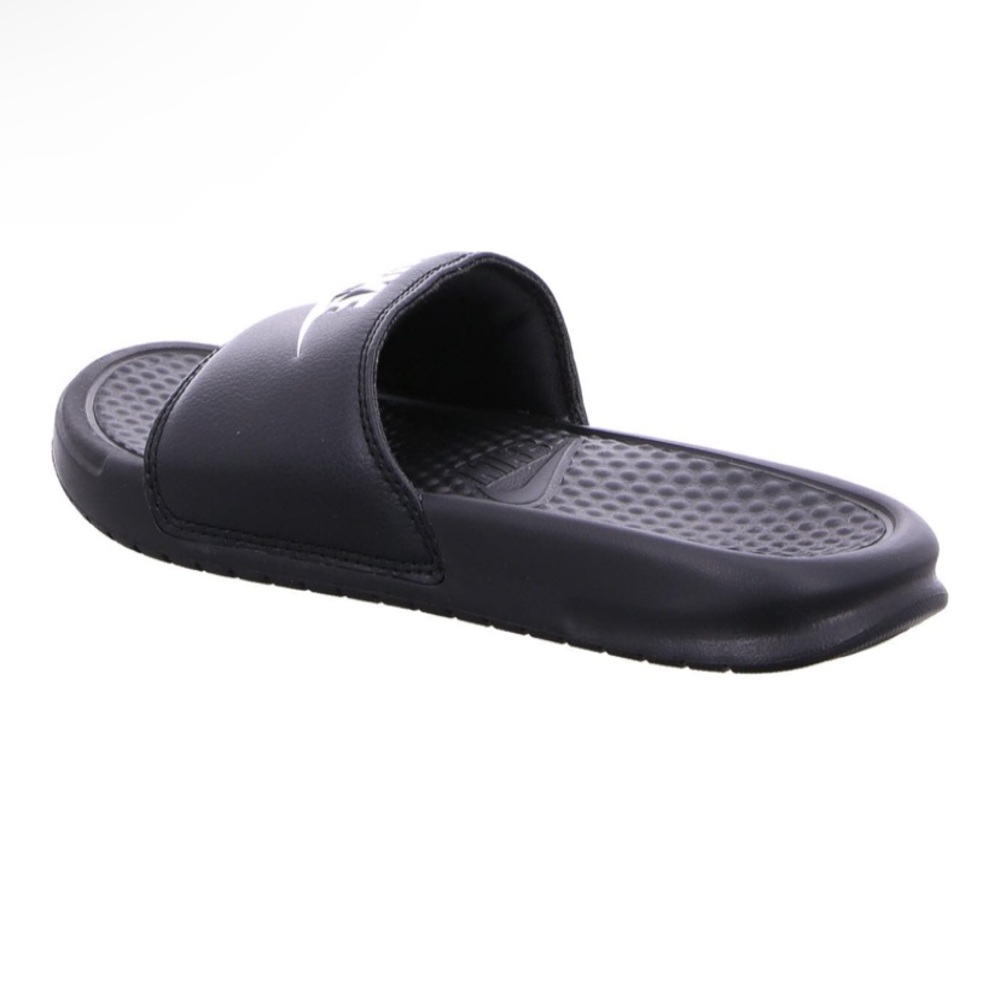 🔥🔥🔥NWOB Nike Men's Benassi Just Do It Athletic Black & White Sandal Slides - Picture 3 of 8